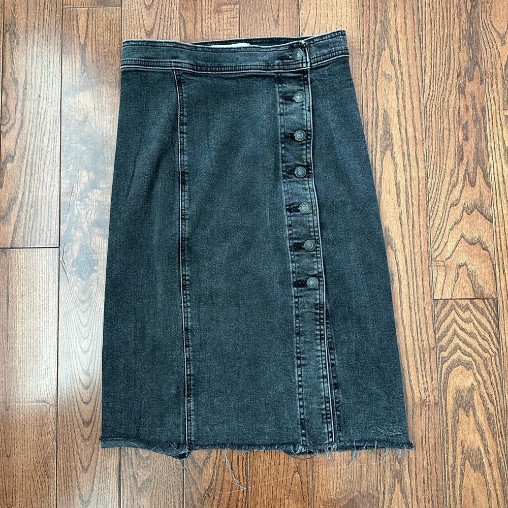 Abercrombie Denim Midi Skirt